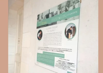 Panneaux sur l’architecture du Musée des Métiers